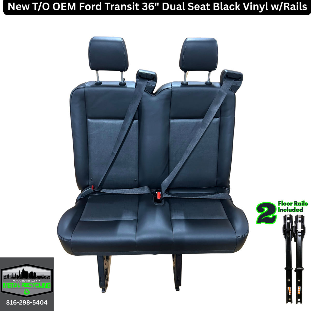 KUAFU Staffa Per Sedile Posteriore Compatibile Con Ford Transit 2015-2023 2 Pezzi - Ricambio In Acciaio