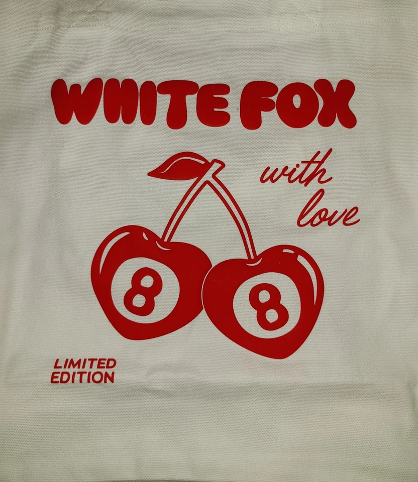 🍒 White Fox “Lucky Thirteen” Oversized Sweater + “With Love” Tote Bag NWT - Image 3 of 4