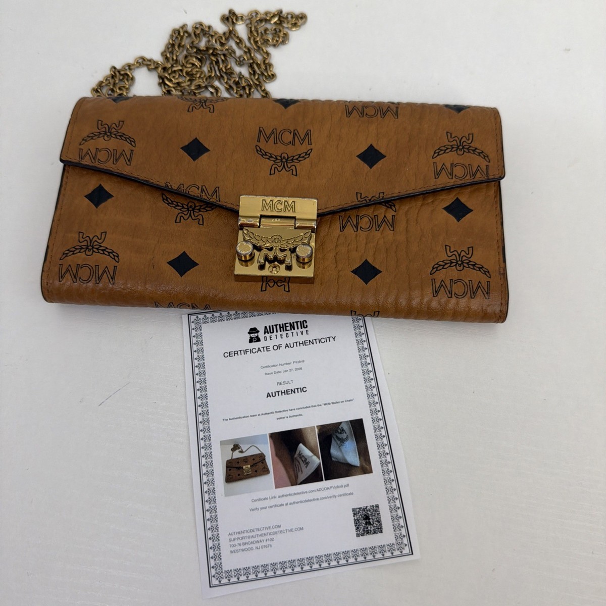 MCM Tracy Wallet On Chain in Visetos | eBay