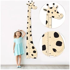 Wooden Growth Chart for Kids, Boys & Girls | Cute Giraffe, Custom Height Char...