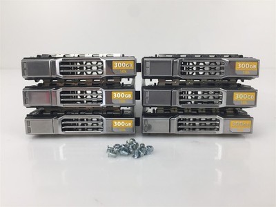 Lot of 6 - EqualLogic 018KYH SFF Small Form Factor 2.5'' caddy Labeled 300GB 10K