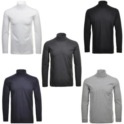 RAGMAN Herren Rollkragenpullover - Langarm Basic Rollkragen Regular Fit, Sing...