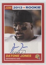 2013 Score 2013 Rookie Red Signatures 27/49 Datone Jones #355 Auto 0t18