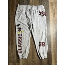 Disney Mickey Mouse Classic Joggers Heather Grey Kids XL 16/18 LJ42428LB