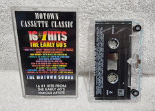Motown Cassette Classic 16 1 Hits From The Early 60's RETRO audio music GROUPS