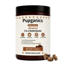 Pupganics Multivitamin Daily Soft Chews, Chicken Flavor, 60 Chews 1PCS