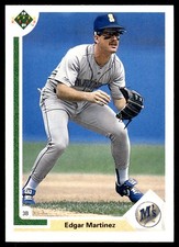 Edgar Martinez 1991 Upper Deck #574 Mariners MLB READ FREE SHIPPING AutographDen