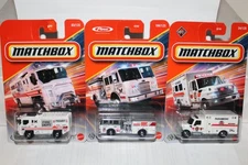 MATCHBOX Blaze Buster Pierce Fire Engine International Paramedic Unit Set of 3