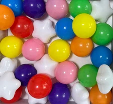 26Pcs Color Star Ball Pit Balls for Large Friendship Bracelets Decoration