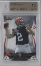 2014 Topps Finest Johnny Manziel #125 BGS 10 PRISTINE 0a1