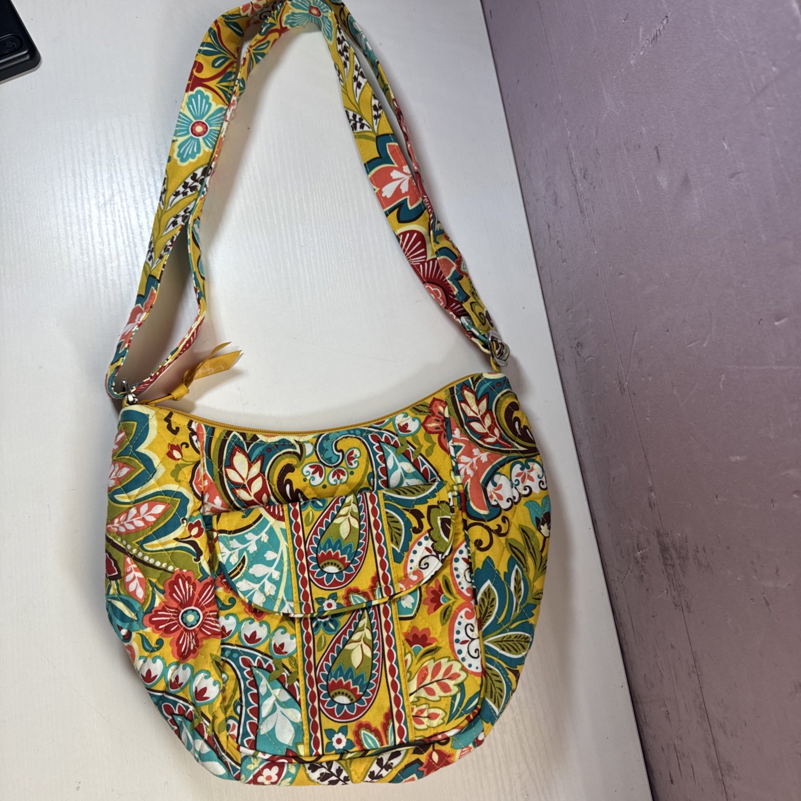 Vera Bradley Crossbody Crossbody Purse Bag Zip Provencal Ret