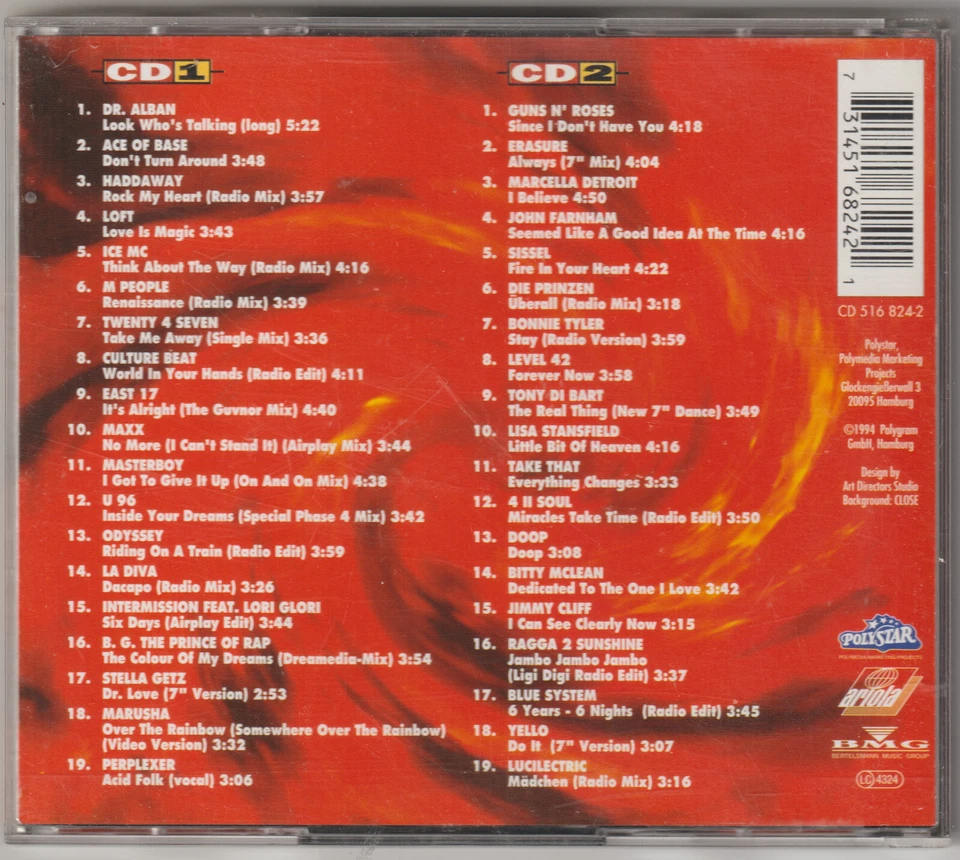 Various – Just The Best Vol. 2 [38 Track 2 CD, 1994] - Bild 2 von 2