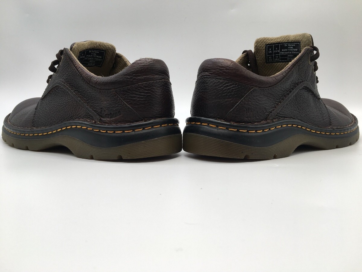 DR MARTENS 11194 Lace Up Pebble Genuine Leather Oxfords 