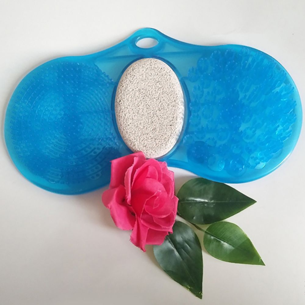 Exfoliating Foot Back Scrubber Silicone Massager Pad Bath Shower