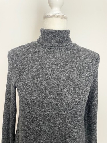 Merona Womens Turtleneck Knit Top Size XS Gray Long Sleeves - Picture 2 of 11