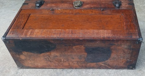 VINTAGE OAK MACHINIST TOOL CHEST LARGE SIZE WITH 8 DRAWERS H. Gerstner & Sons ? - Picture 10 of 10