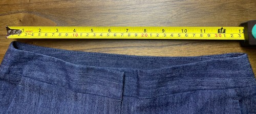 Donna Karen New York Woman’s Dress Denim Like Pants Size 0 Cotton Blend Blue - Picture 6 of 7