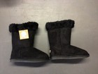 New Boots Apres black lamo faux shearling girls size 3 NWT — photo 2