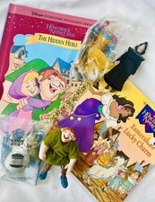 Vtg 90s Disney Hunchback Of Notre Dame Lot - Books Burger King Toys Look