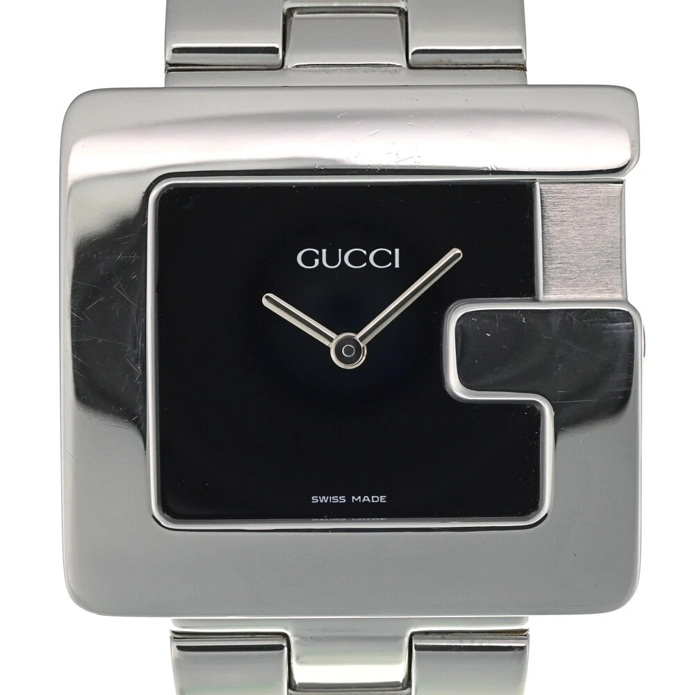 Montre pour homme GUCCI G carrée 3600M acier inoxydable cadran noir quartz Q#137241