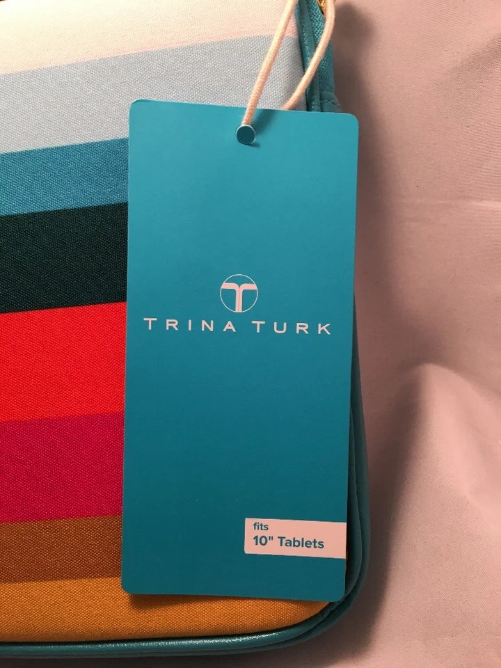 M-Edge Trina Turk Sleeve Protective Case Cover for 9-10 in Tablets - Bold Stripe - Image 2 of 2