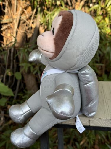 Curious George Monkey In Astronaut Space Suit 10” H Plush Rare Removable Helmet - Picture 3 of 7