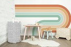 Colorful Fountain Rainbow Wall Decals, Stickers, Mural, Wall Art Decoration 703
