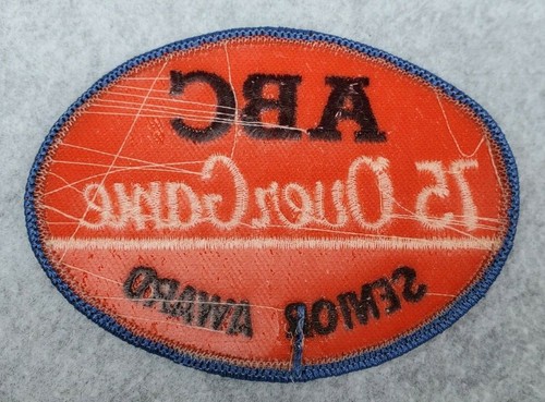 ABC Bowling Patch 75 Over Game Senior Award Vintage - Picture 2 of 2