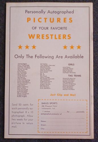 💥1️⃣9️⃣6️⃣2️⃣ SF Big Time Wrestling Program September Cow Palace Neilsons NWA - Picture 2 of 8