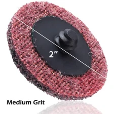 50PCS 2 inch Medium Surface Conditioning Roll Lock Sanding Discs for Die Grinder