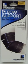 Pioneer Sports Orthotics Elbow Support Compression One Size Fits All Unisex NEW