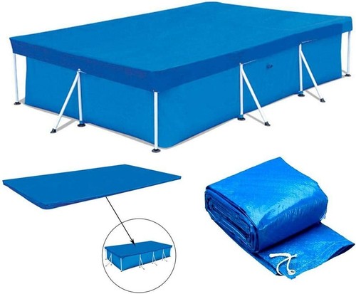 Poolabdeckung Abdeckplane Pool Abdeckung Plane Rechteck 300x200cm/400x300cm - Bild 2 von 7
