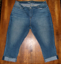 Signature By Levi Strauss Modern Capri Pants Womens 20 Blue Denim