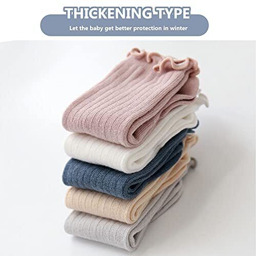 Baby Knee High Socks Newborn Infants Toddlers Cotton 0-6 Months Multicolour - Picture 7 of 8