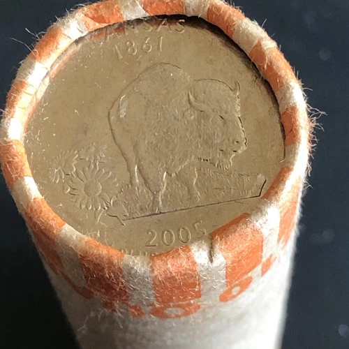 Roll of 2005 P Kansas State Quarters - Bank Roll