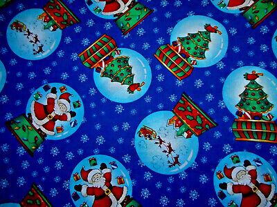 45 SnowFlakes on light blue background  Christmas  winter  sold by the 12 yard