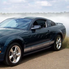 For Ford Mustang 1/4 Quarter Carbon Style Side Window Louvers Scoop Cover Vent