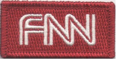 VELCRO  BRAND Fastener Morale HOOK PATCH CNN FNN Fake News Network 2x1''