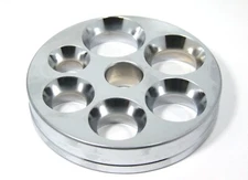Extra Large Depressions Reducing Plate For Ring Stretchers Dbl Sided Coin Ring