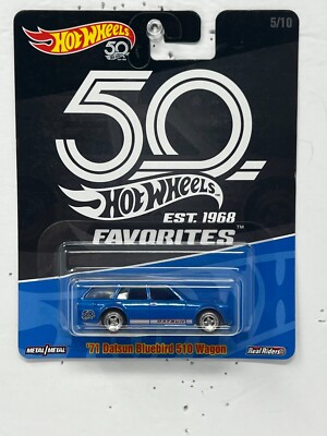大幅値下✧˚꧁ HotWheels ꧂ ‘71 Datsun Bluebird Hot Wheels 50 Favorites '71 Datsun Bluebird 510 Wagon Real Riders