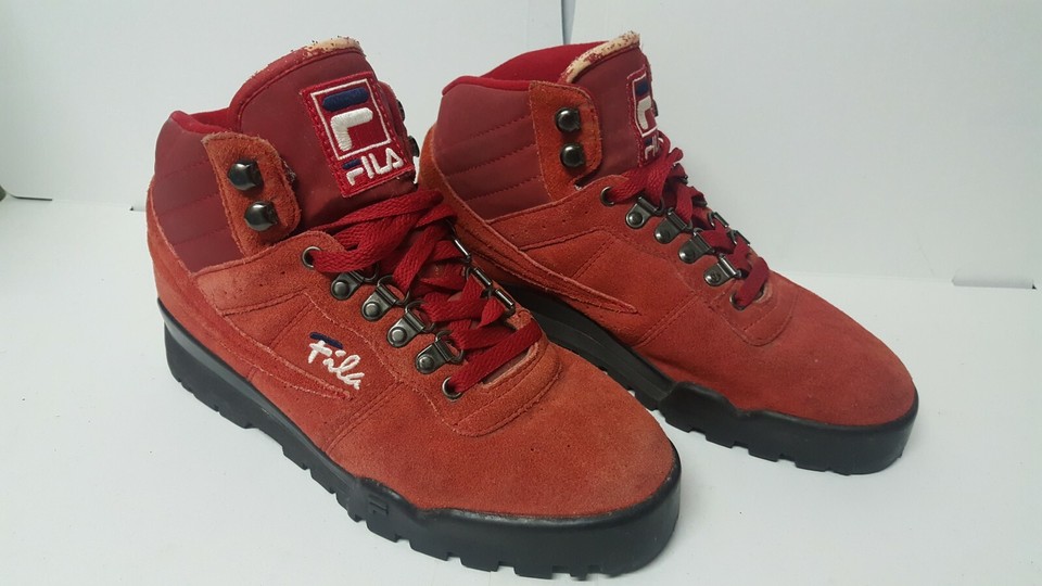 fila boots red