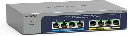 Vorher lesen! Netgear MS108UP PoE Switch 8 Port Multi-Gig LAN Switch + Mwst. Re.