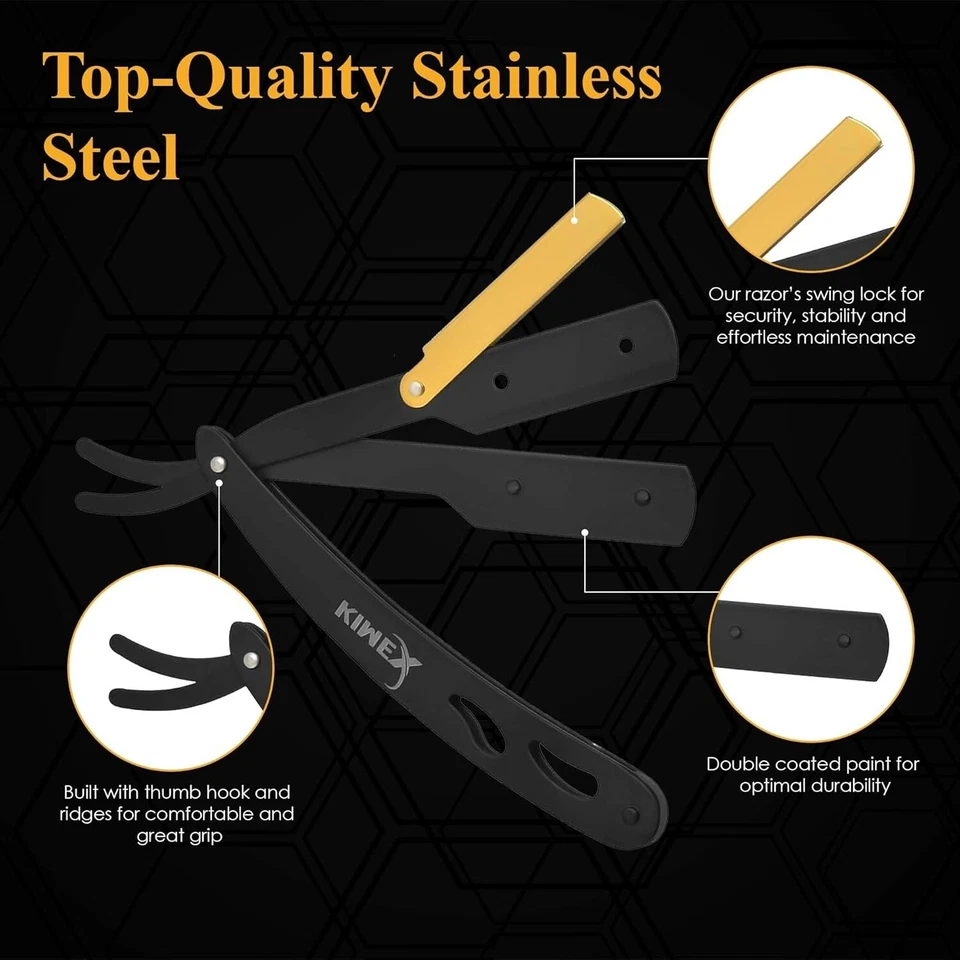 BARBER CUT THROAT STRAIGHT SALON SHAVING RAZORS SHAVE RASOIRS RASOI - Изображение 2 из 4