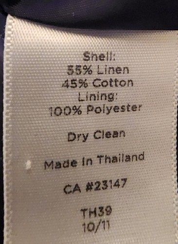 Talbots Ladies Dress 6P Linen And Cotton Black/white - Picture 7 of 9