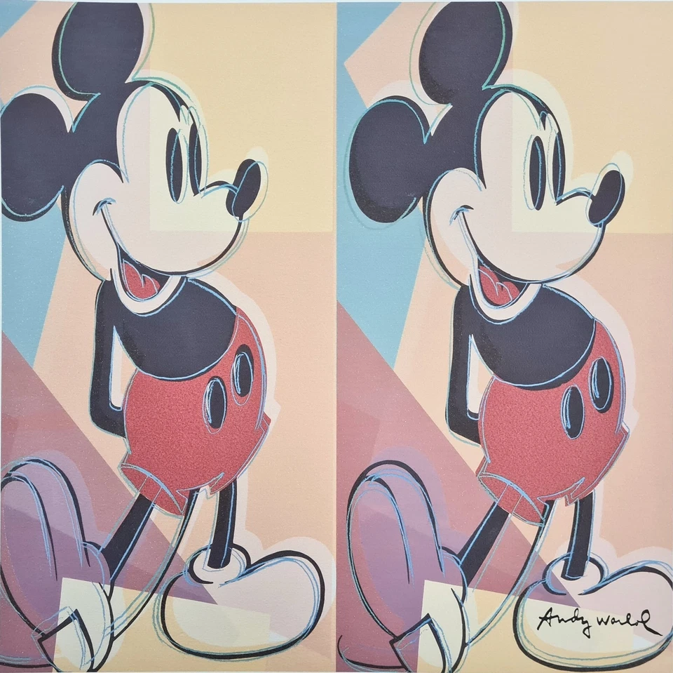 ANDY WARHOL * Mickey Mouse * lithograph * 50x50 cm *limited # xx/500 CMOA signed - Bild 2 von 4