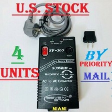 4X 300 Watt Voltage Converter Auto 110 220 Volt Step Up Down Power Transformer