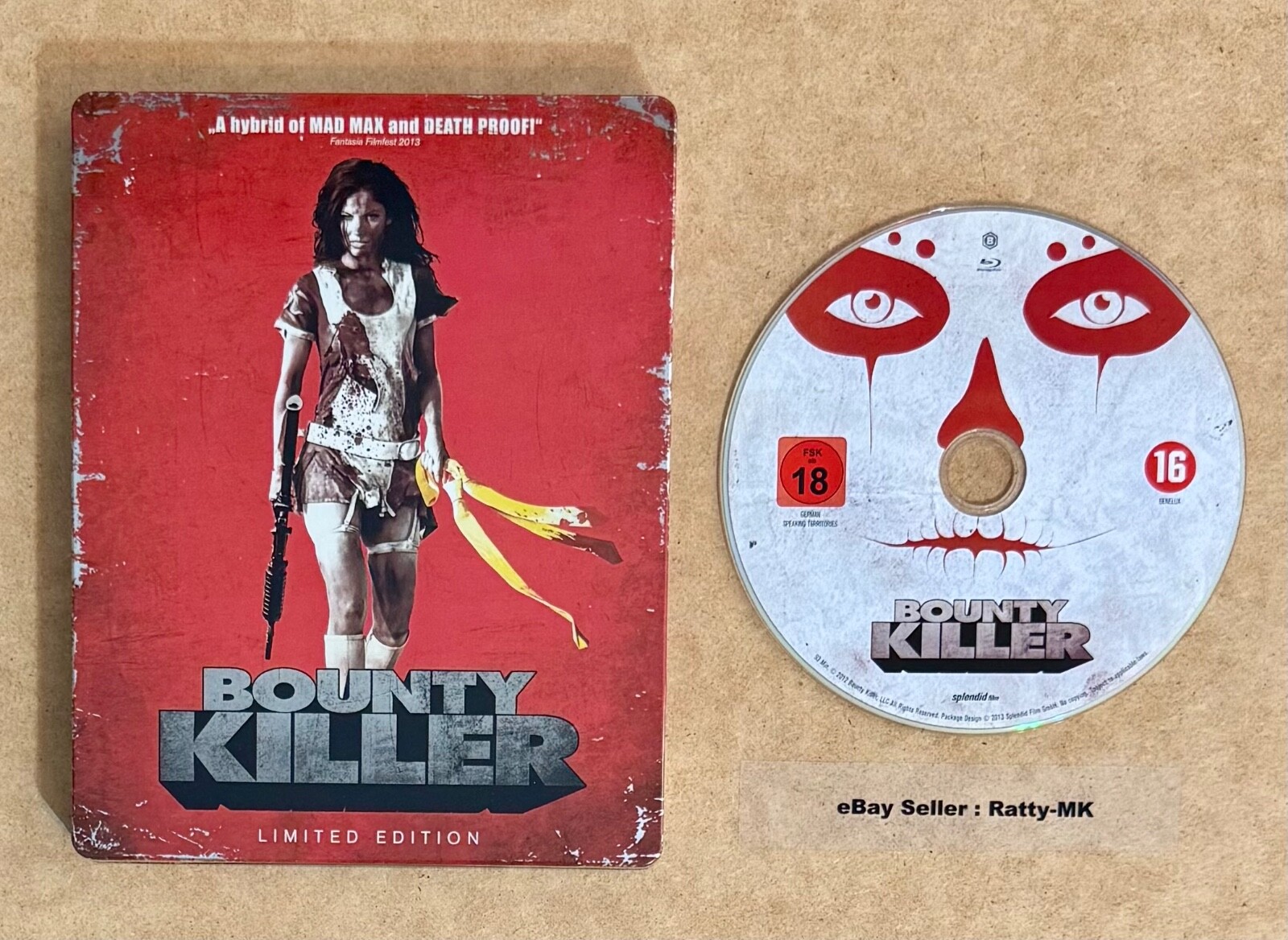 BOUNTY KILLER - EU (GERMAN) IMPORT BLU RAY STEELBOOK (READ DESCRIPTION)