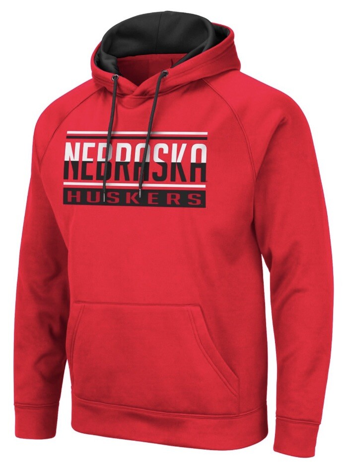 NCAA Nebraska Cornhuskers College Hoodie Pullover Sweatshirt Men’s Medium M Red