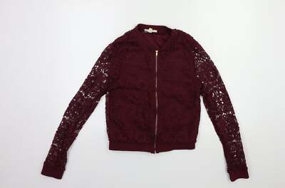 Rebellion Damen Jacke rot Größe S Reißverschluss
