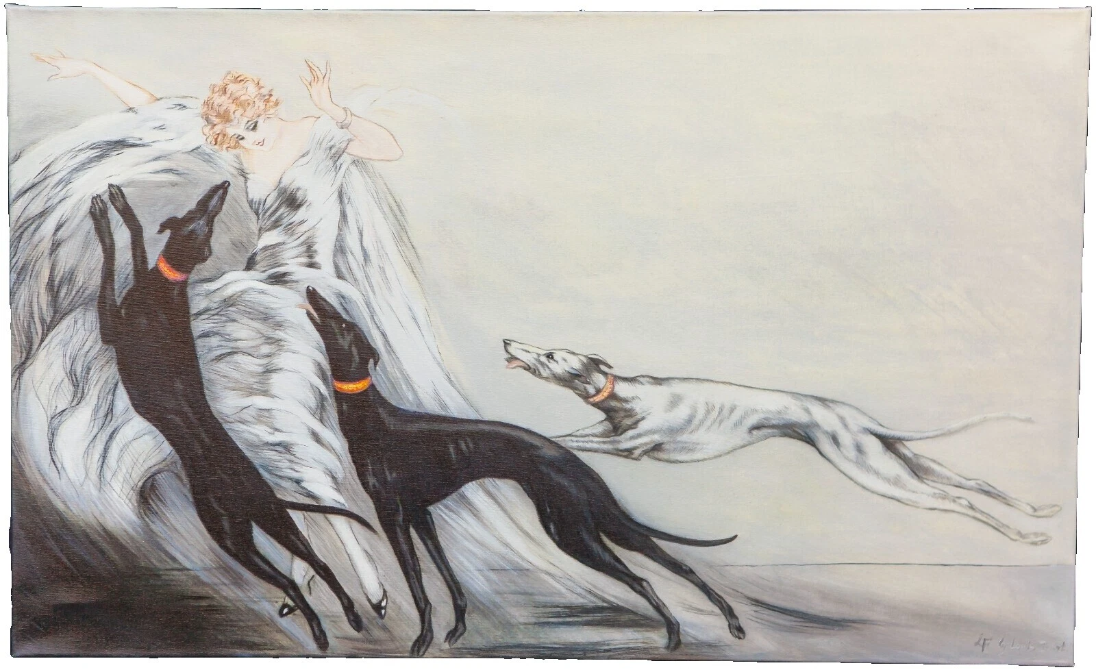 Canvas ART DECO pinturas de arte de mujer